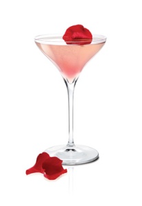 rose petal martini